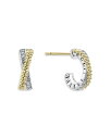 ラゴス レディース ピアス・イヤリング アクセサリー Sterling Silver & 18K Yellow Gold Caviar Lux Diamond ...