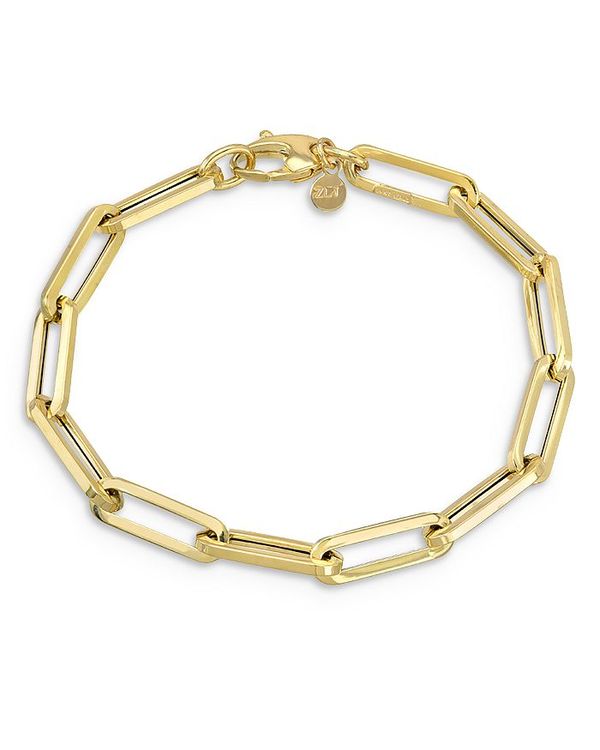 ]Gt fB[X uXbgEoOEANbg ANZT[ 14K Yellow Gold Extra Large Paper Clip Chain Bracelet Gold