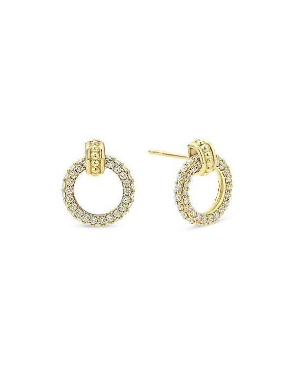 ラゴス レディース ピアス・イヤリング アクセサリー 18K Yellow Gold Caviar Diamond Circle Stud Earrings Gold