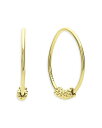 ラゴス レディース ピアス・イヤリング アクセサリー 18K Yellow Gold Signature Caviar Superfine Thin Hoop Earrings Gold