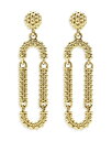 ラゴス レディース ピアス・イヤリング アクセサリー 18K Yellow Gold Signature Caviar Superfine Long Drop Earrings Gold