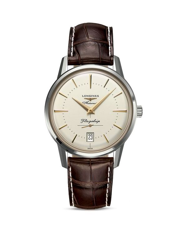 ロンジン ロンジン レディース 腕時計 アクセサリー Longines Heritage Watch, 38.5mm Beige/Brown