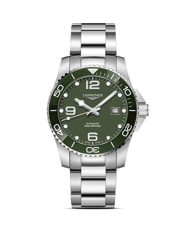 ロンジン ロンジン レディース 腕時計 アクセサリー HydroConquest Watch, 41mm Green/Silver