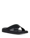 ジェオックス メンズ サンダル シューズ Men 039 s Xand Leather Slide Sandals Black Oxford