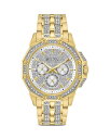 ブロバ レディース 腕時計 アクセサリー Crystal Watch, 42mm White/Gold