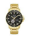 ブロバ レディース 腕時計 アクセサリー Marine Star Watch, 45mm Black/Gold