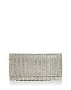 アクア レディース クラッチバッグ バッグ Megan Crystal Beaded Clutch - 100% Exclusive Silver/Gold
