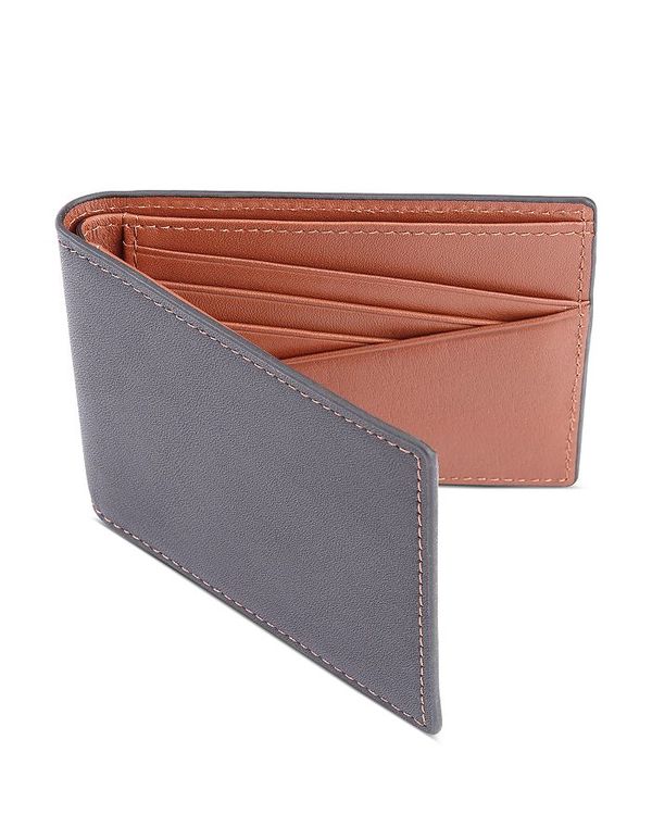 楽天ReVida 楽天市場店ロイス メンズ 財布 アクセサリー Leather RFID-Blocking 100 Step Wallet Black/Tan