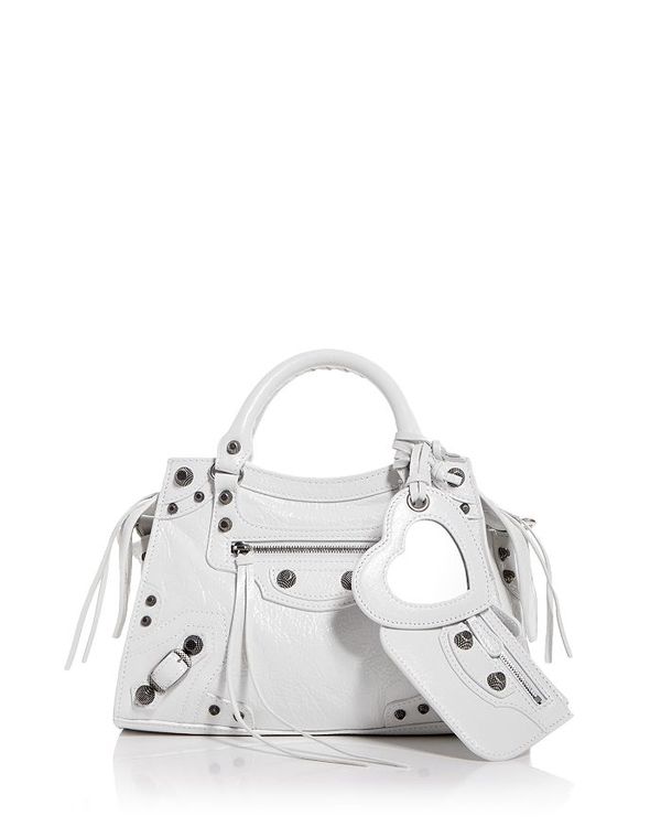 ショルダーバッグ バレンシアガ レディース ショルダーバッグ バッグ Neo Classic Mini Leather Crossbody Optic White