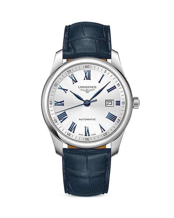 ロンジン ロンジン レディース 腕時計 アクセサリー Master Watch, 40mm White/Navy