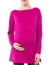 ノム レディース ニット・セーター アウター Sia Maternity & Nursing Tunic Sweater Fuchsia