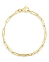 ロバートコイン レディース ブレスレット・バングル・アンクレット アクセサリー 18K Yellow Gold Elongated Link Chain Bracelet Gold