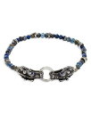 ジョン・ハーディー レディース ブレスレット・バングル・アンクレット アクセサリー Silver Legends Naga Multi-Gemstone Double Dragon Head Bead Bracelet Blue