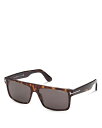 gEtH[h Y TOXEACEFA ANZT[ Men's Philippe Polarized Rectangular Sunglasses, 58mm Havana/Gray