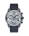 oh fB[X rv ANZT[ BOLD Verso Chronograph, 44mm Silver/Blue