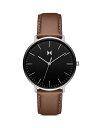エムブイエムティー レディース 腕時計 アクセサリー Legacy Slim Watch, 42mm Black/Brown