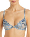 【送料無料】 フレーデュマール レディース ブラジャー アンダーウェア Velvet Lily Embroidery Demi Bra Steel Blue