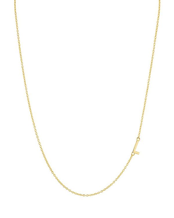 yz AWFgB[H fB[X lbNXE`[J[Ey_ggbv ANZT[ Asymmetrical Initial Necklace in 18K Gold-Plated Sterling Silver, 16