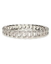 【送料無料】 ロベルト デメリオ レディース ブレスレット・バングル・アンクレット アクセサリー 18K White Gold Groumette Diamond Small Stretch Bracelet White