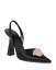 ̵ 륵 ǥ ѥץ 塼 Women's Crystal La Medusa Satin Slingback Pumps Black