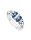 【送料無料】 ラゴス レディース リング アクセサリー Sterling Silver Diamond & Ultramarine Ceramic Rondelle Bead Ring Blue/Silver