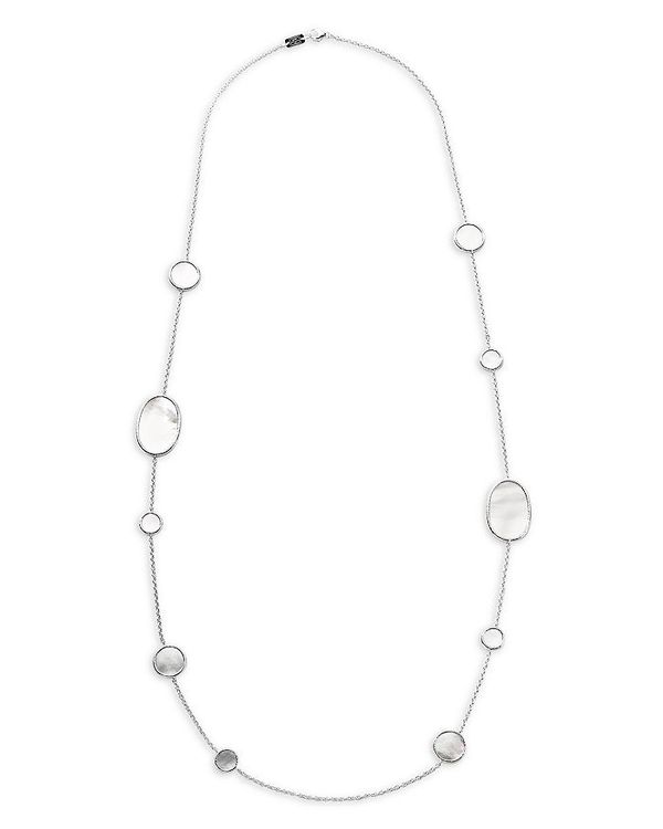 yz Cb|X^ fB[X lbNXE`[J[Ey_ggbv ANZT[ Sterling Silver Rock Candy Mother of Pearl Long Length Statement Necklace, 37