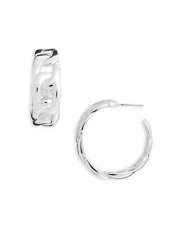 【送料無料】 ケネスジェイレーン レディース ピアス・イヤリング アクセサリー Link Hoop Earrings Silver