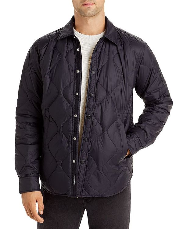 【送料無料】 ラグアンドボーン メンズ ジャケット・ブルゾン アウター ICONS Padded Dane Shirt Jacket Black