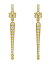 ̵ ƥץ  쥢 ǥ ԥ ꡼ 18K Yellow Gold Classic Diamond Baton Drop Earrings Gold