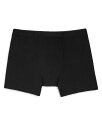 【送料無料】 ハンロ メンズ ボクサーパンツ アンダーウェア Cotton Superior Long-Leg Boxer Briefs Black