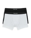 【送料無料】 トム・フォード メンズ ボクサーパンツ アンダーウェア Cotton Blend Boxer Briefs, Set of 2 Black/Whi...