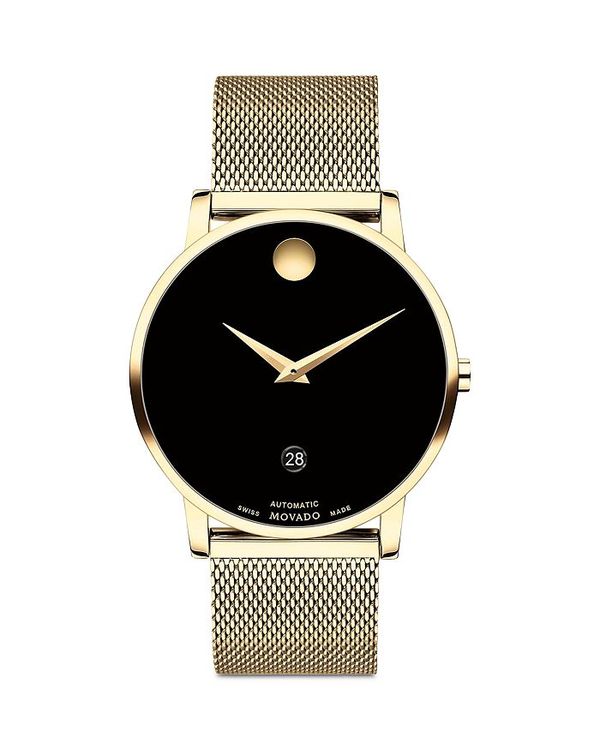 モバド 【送料無料】 モバド レディース 腕時計 アクセサリー Museum Classic Watch, 40mm Black/Gold