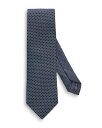 【送料無料】 エトン メンズ ネクタイ アクセサリー Geometric Silk Classic Tie Navy