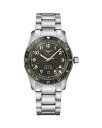 yz W fB[X rv ANZT[ Spirit Zulu Time GMT Chronometer Watch, 42mm Anthracite/Green/Silver