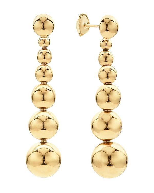 【送料無料】 ラゴス レディース ピアス・イヤリング アクセサリー Caviar Gold Collection 18K Gold Graduated Seven Bead Drop Earrings Gold