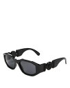【送料無料】 ヴェルサーチ レディース サングラス・アイウェア アクセサリー Unisex Square Sunglasses, 53mm Black/Gray