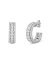 ̵ Сȥ ǥ ԥ ꡼ 18K White Gold Siena Diamond Hoop Earrings White