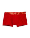 versace 【送料無料】 ヴェルサーチ メンズ ボクサーパンツ アンダーウェア Low Rise Logo Trunks Red/Gold