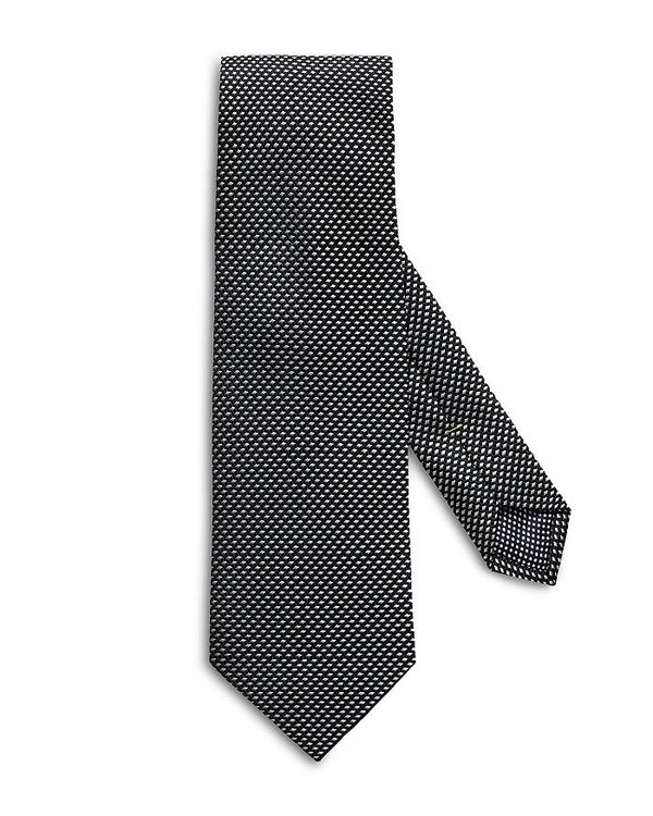yz Gg Y lN^C ANZT[ Geometric Silk Classic Tie Black