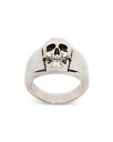 yz ALT_[E}bNC[ Y O ANZT[ Skull Signet Ring Silver