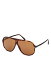 【送料無料】 トム・フォード メンズ サングラス・アイウェア アクセサリー Men's Pilot Sunglasses, 62mm Havana/Brown Solid