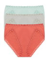 【送料無料】 ナトリ レディース パンツ アンダーウェア Bliss French Cut Bikinis, Set of 3 Mint/Dusk/Pink