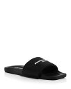 【送料無料】 アレキサンダーワン レディース サンダル シューズ Women's Logo Pool Slides Black