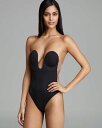 【送料無料】 ファッションフォーム レディース シャツ トップス U Plunge Backless Strapless Bodysuit Black