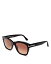 ̵ ȥࡦե ǥ 󥰥饹 ꡼ Lauren Polarized Square Sunglasses, 52mm Shiny Black/Brown