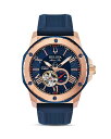 yz uo fB[X rv ANZT[ Marine Star Blue Silicone Strap Automatic Watch, 45mm Blue