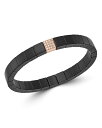 【送料無料】 ロベルト デメリオ レディース ブレスレット・バングル・アンクレット アクセサリー 18K Rose Gold & Black Ceramic Scacco Champagne Diamond Stretch Bracelet Rose Gold/Black