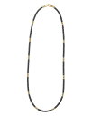 【送料無料】 ラゴス レディース ネックレス・チョーカー・ペンダントトップ アクセサリー Ceramic & 18K Yellow Gold Black Cav...