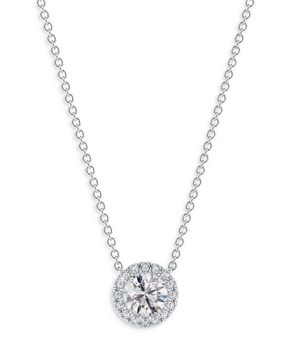 【送料無料】 フォーエバーマーク レディース ネックレス・チョーカー・ペンダントトップ アクセサリー Center of My UniverseR Diamond Halo Pendant Necklace in 18K White Gold, 2.25 ct. t.w. White