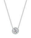 【送料無料】 フォーエバーマーク レディース ネックレス・チョーカー・ペンダントトップ アクセサリー Center of My UniverseR Diamond Halo Pendant Necklace in 18K White Gold, 2.25 ct. t.w. White